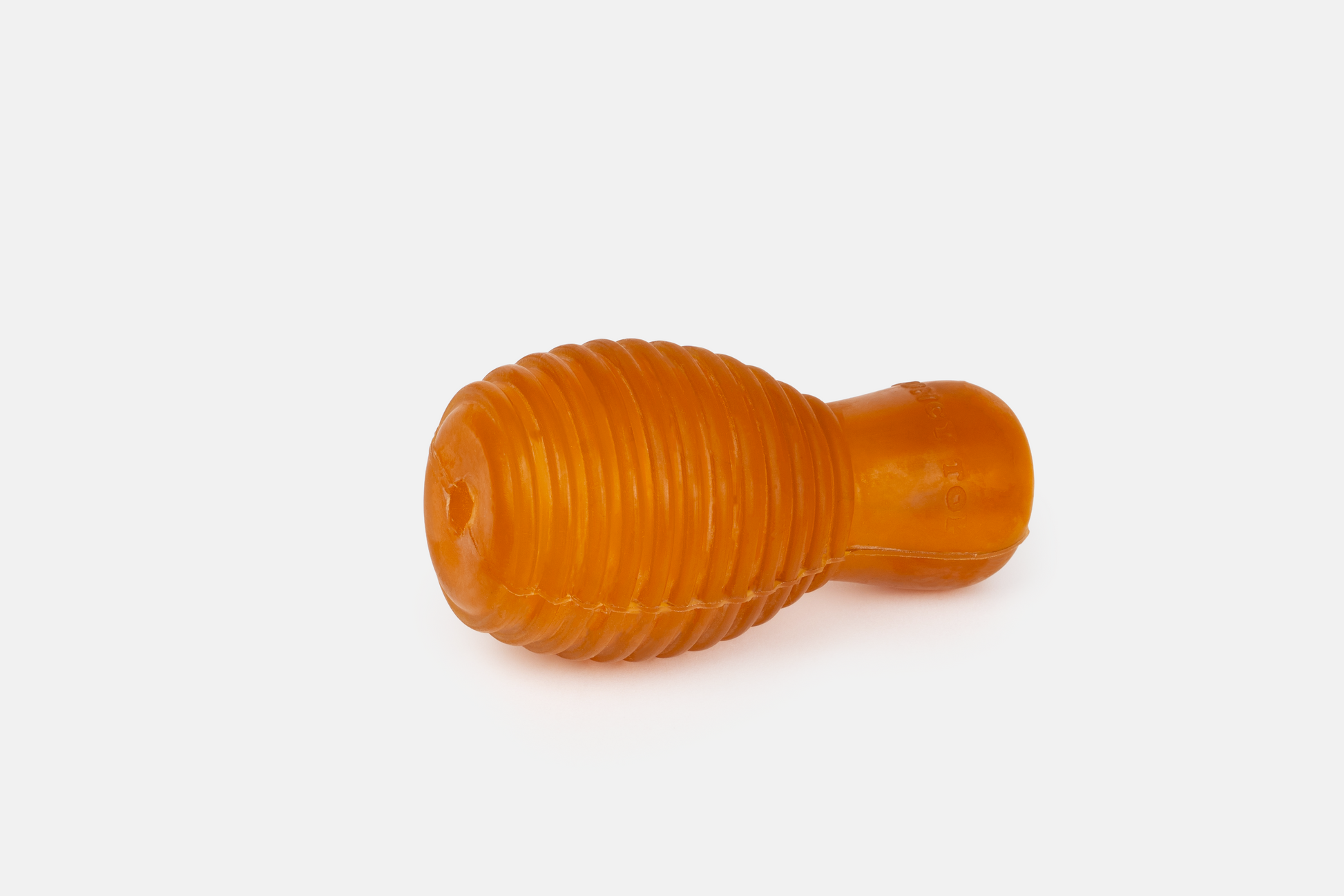 Retorn Rub Bouncy - Hundespielzeug aus 100 % Naturharz, Ansicht von der Seite, Größe M